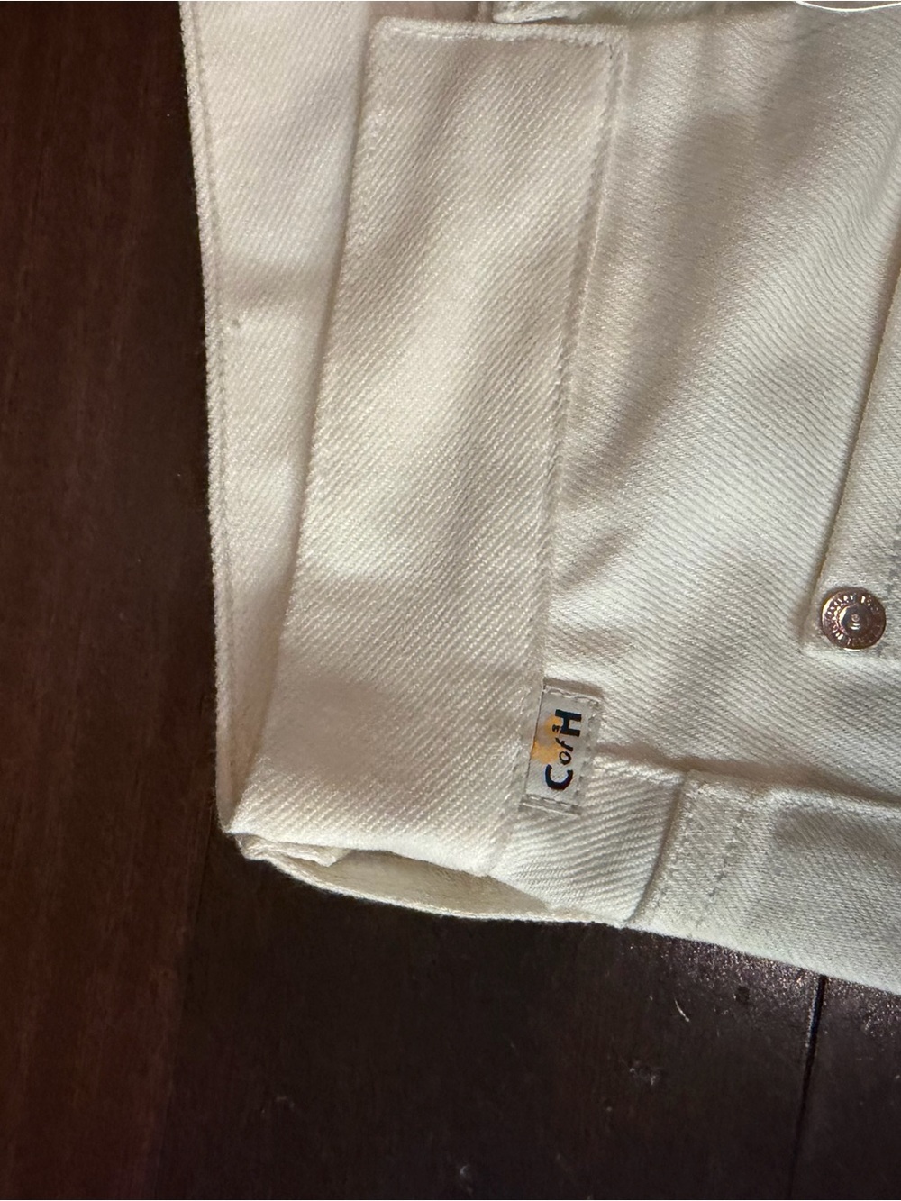 Citizens Of Humanity Cream Wide Leg Jeans - Picture 4 of 6